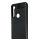 Чохол для телефона Xiaomi Redmi Note 8T карбоновий протиударний з високими бортами чорний 0052398 фото 4