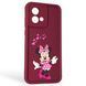 Чехол силиконовый Soft Touch с 3D принтом волшебной минни маус для Motorola Moto G84 (PAYM0011RS) бордовый (Полная защита камеры) 0050237 фото 1