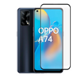 Захисне скло для телефона OPPO A74 (4G) протиударне повноекранне на оппо а74 (4г) чорне