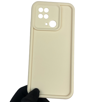 Чехол силиконовый Soft Touch для Xiaomi Redmi 10C молочный (Полная защита камеры) 0039792 фото