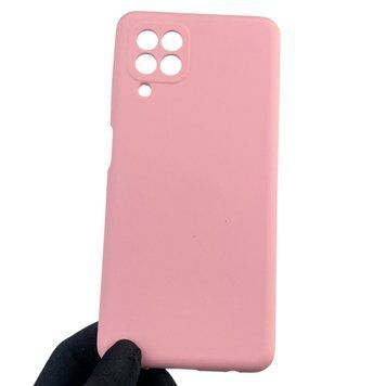 Чехол для Samsung Galaxy A22 4G (SM-A225F) силиконовый с микрофиброй нескользящий на самсунг а22 4г розовый 0031857 фото
