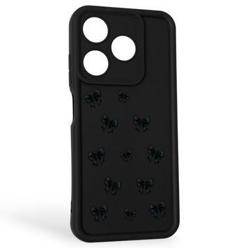 Чохол силіконовий Soft Touch з 3D принтом для TECNO Spark 10 (KI5q) чорний (Повний захист камери) 0044653 фото