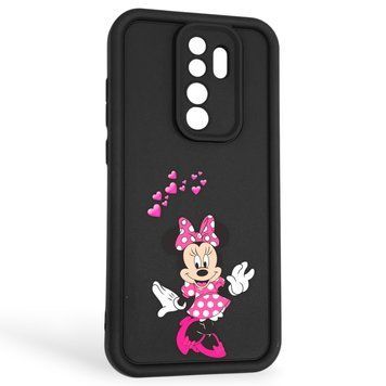 Чехол силиконовый оригинальный Soft Touch с 3D принтом волшебной минни маус для Xiaomi Redmi Note 8 Pro черный (Полная защита камеры) 0050185 фото