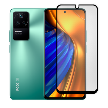Защитное стекло МАТОВОЕ для телефона Xiaomi Poco F4 противоударное полноэкранное на сяоми поко ф4 черное 0039298 фото