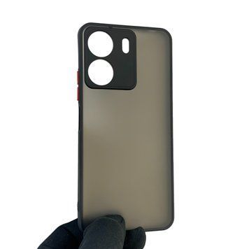 Чехол для телефона Xiaomi POCO C65 с высокими бортами с защитой камеры на сяоми поко с65 черный 0026170 фото