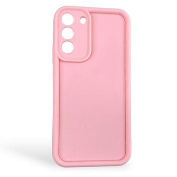 Чехол силиконовый Soft Touch для Samsung Galaxy S22 Plus розовый (Полная защита камеры) 0054077 фото