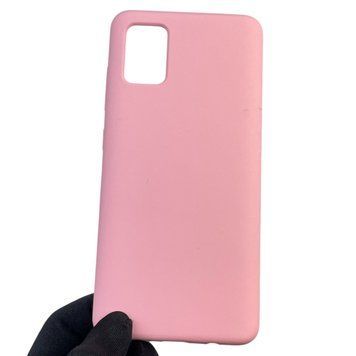 Чехол для Samsung Galaxy A51 (SM-A515F) силиконовый с микрофиброй нескользящий на самсунг а51 розовый 0032002 фото