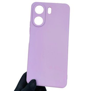 Чохол для Xiaomi Redmi 13C однотонний з квадратними гранями із захистом камери на сяомі редмі 13с бузковий 0002306 фото