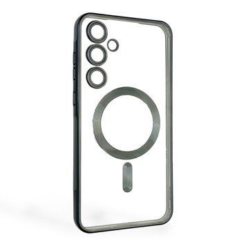 Чехол для Samsung Galaxy A55 5G (SM-A556B) с линзами на камере с MagSafe на самсунг а55 5г черный 0034480 фото