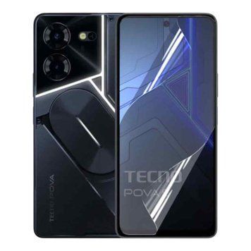 Антишпион приватная плёнка гидрогелевая для Tecno Pova 5 противоударная на Техно Пова 5 прозрачная 0028654 фото
