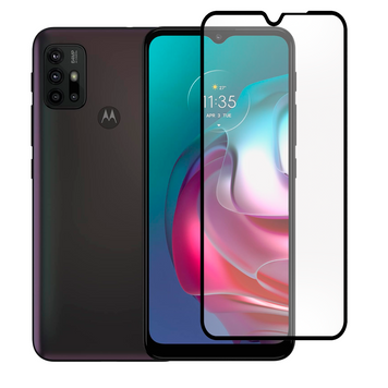 Защитное стекло для телефона Motorola Moto G30 (989606) противоударное полноэкранное на моторола г30 черное 0038539 фото
