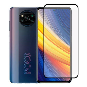 Защитное стекло для телефона Xiaomi Poco X3 Pro противоударное полноэкранное на сяоми поко х3 про черное 0038851 фото