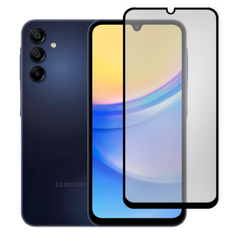 Захисне скло МАТОВЕ для телефона Samsung Galaxy A15 (SM-A155M) протиударне повноекранне на самсунг а15 чорне 0039230 фото