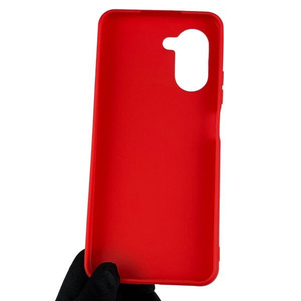 Чохол для OPPO A17 однотонний матовий червоний на оппо а17 силіконовий 0000159 фото
