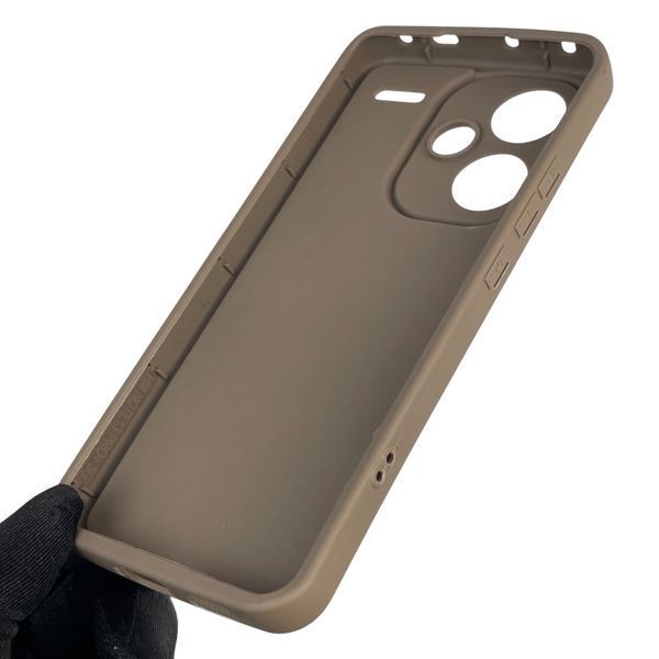Чехол силиконовый оригинальный Soft Touch с 3D принтом смешного теда мишки для Xiaomi Redmi Note 13 Pro Plus 5G коричневый (Полная защита камеры) 0049049 фото