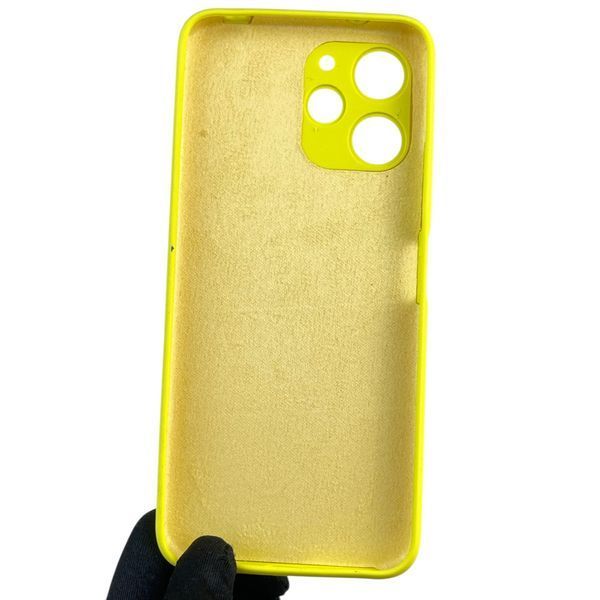 Чохол для Xiaomi Redmi 12 4G силіконовий з мікрофіброю нековзний на сяомі редмі 12 4г жовтий 0032569 фото