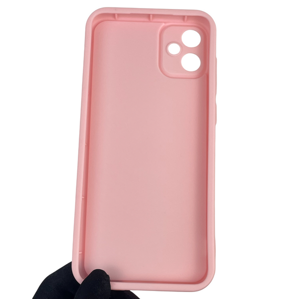 Чохол силіконовий Soft Touch з 3D принтом для Samsung Galaxy A05 (SM-A055) рожевий (Повний захист камери) 0041856 фото
