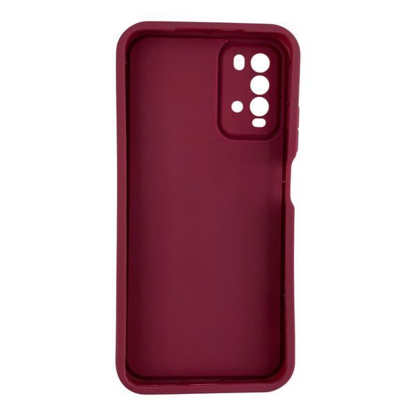 Чехол силиконовый Soft Touch для Xiaomi Poco M3 бордовый (Полная защита камеры) 0053882 фото