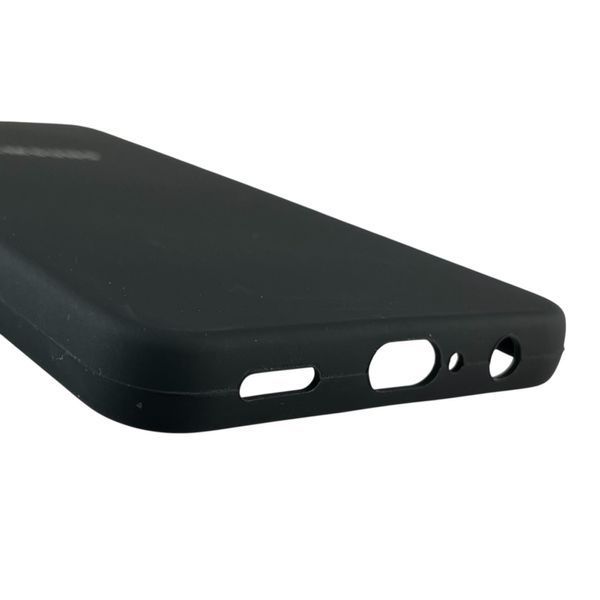 Чехол для Samsung Galaxy A05 (SM-A055) силиконовый с микрофиброй нескользящий на самсунг а05 черный 0032837 фото
