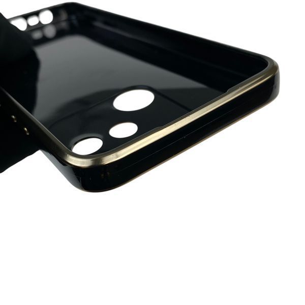 Чехол для Realme Narzo 50A с защитой камеры с золотой окантовкой на реалми нарзо 50а черный gs1 0019655 фото