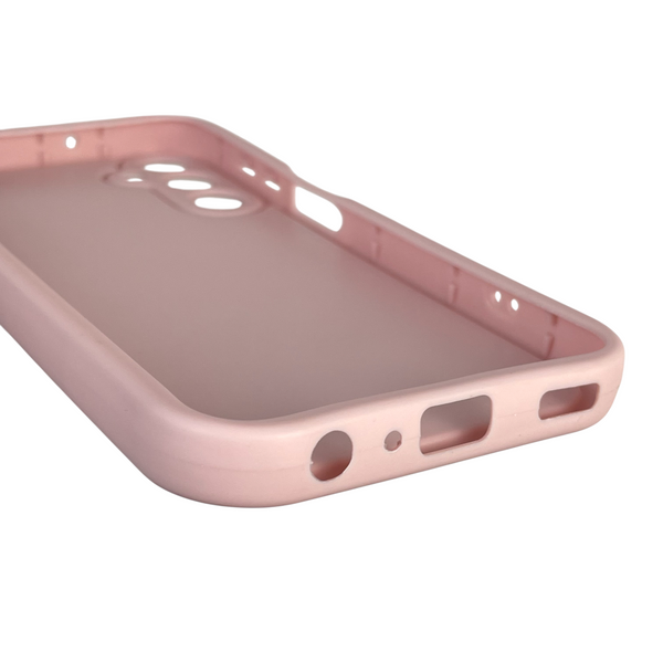 Чохол силіконовий Soft Touch з 3D принтом жіночим для Samsung Galaxy A24 (SM-A245F) пудровий (Повний захист камери) 0042701 фото