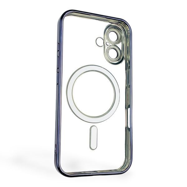 Чехол для Apple iPhone 16 с линзами на камере с MagSafe на айфон 16 фиолетовый 0034429 фото