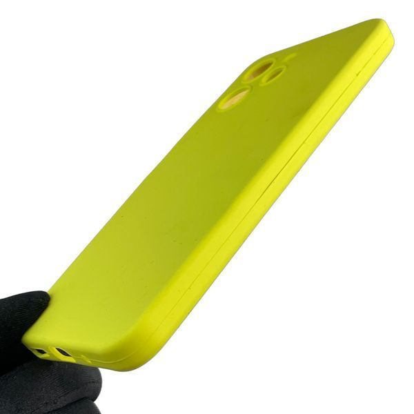 Чохол для Xiaomi Redmi 12 4G силіконовий з мікрофіброю нековзний на сяомі редмі 12 4г жовтий 0032569 фото