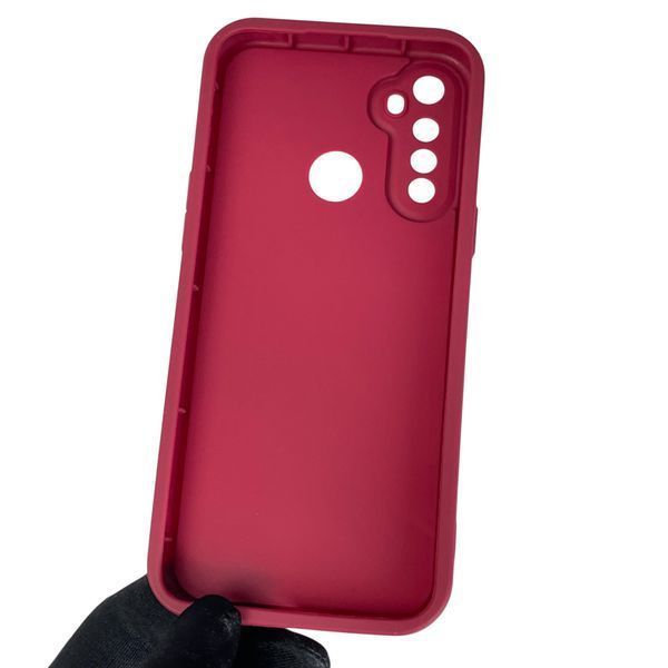 Чехол силиконовый Soft Touch с 3D принтом для Realme 5 бордовый (Полная защита камеры) 0044403 фото