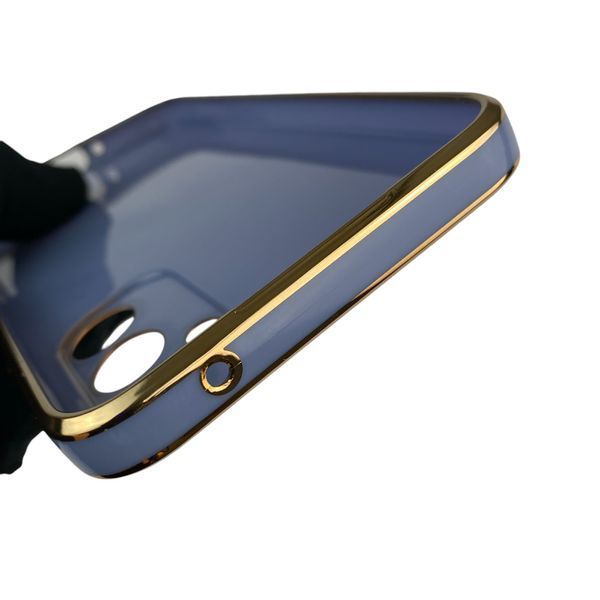 Чохол для Samsung Galaxy A34 5G (SM-A346E) з кільцем MagSafe із золотою окантовкою на самсунг а34 синій gs1 0021505 фото