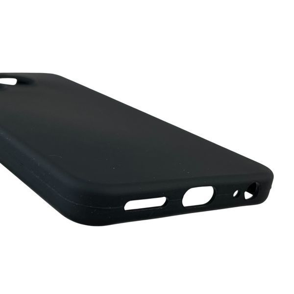 Чохол для Tecno Spark 20 (KJ5n) силіконовий з мікрофіброю нековзний на техно спарк 20 чорний 0032260 фото