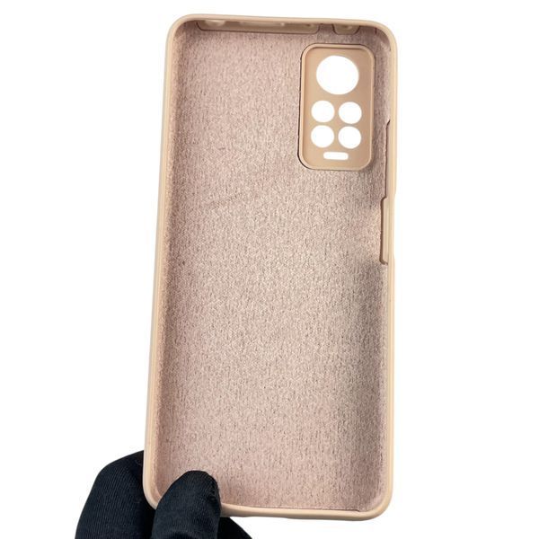 Чехол для Xiaomi Redmi Note 12 Pro 4G силиконовый с микрофиброй на сяоми редми нот 12 про 4г пудровый 0032719 фото