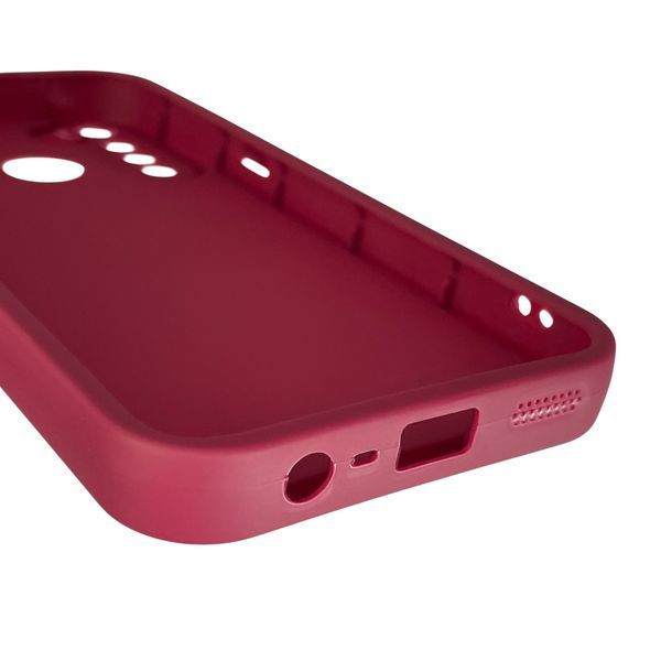 Чехол силиконовый Soft Touch с 3D принтом для Realme 5 бордовый (Полная защита камеры) 0044403 фото
