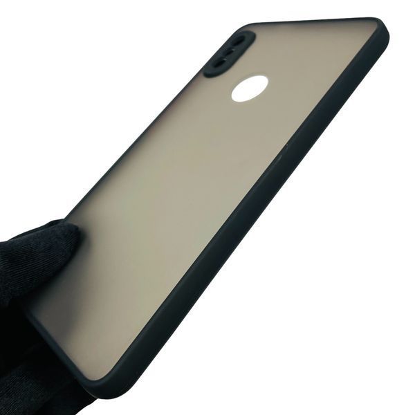 Чехол для Xiaomi Redmi Note 5 Pro противоударный с высокими бортами с защитой камеры на редми нот 5 про чёрный 0000964 фото