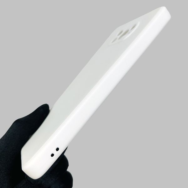 Чехол для Xiaomi POCO X3 Pro с квадратными гранями с защитой камеры на сяоми поко х3 про белый 0001547 фото