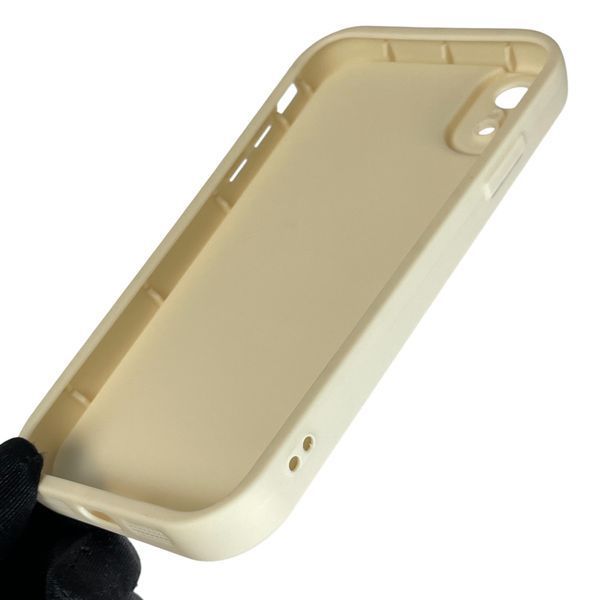 Чохол силіконовий Soft Touch з 3D принтом жіночим для Apple iPhone Xr молочний (Повний захист камери) 0042472 фото