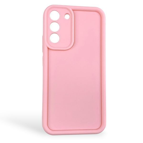 Чехол силиконовый Soft Touch для Samsung Galaxy S22 Plus розовый (Полная защита камеры) 0054077 фото