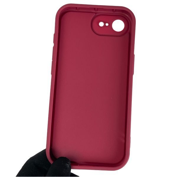 Чехол силиконовый Soft Touch для Apple iPhone 16e бордовый (Полная защита камеры) 0044239 фото