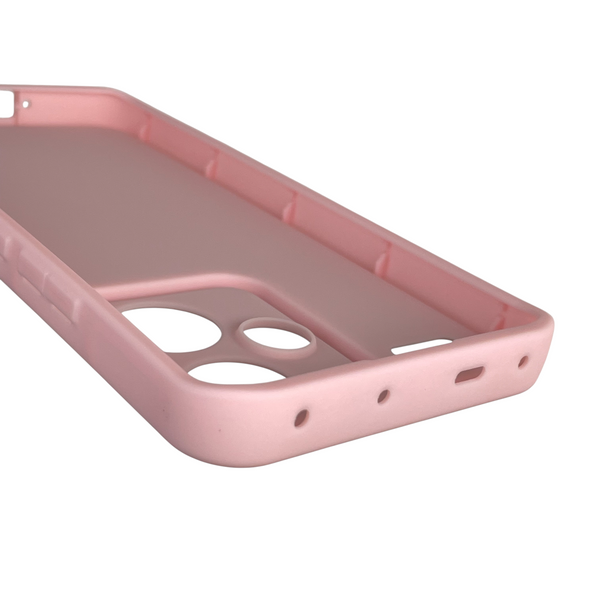 Чехол силиконовый Soft Touch с 3D принтом Майнкрафт для Xiaomi Redmi Note 13 Pro Plus 5G розовый (Полная защита камеры) 0041630 фото
