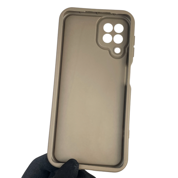 Чехол силиконовый Soft Touch с 3D принтом Майнкрафт для Samsung Galaxy A22 4G (SM-A225F) коричневый (Полная защита камеры) 0041192 фото