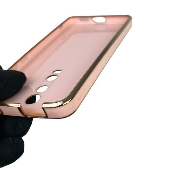 Чехол для Xiaomi K20 с защитой камеры с золотой окантовкой на к20 пудровый gs1 0020298 фото