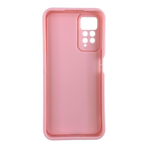 Чехол силиконовый Soft Touch с 3D принтом милые котики с лапками для Xiaomi Redmi Note 11 Pro 4G розовый (Полная защита камеры) 0059656 фото