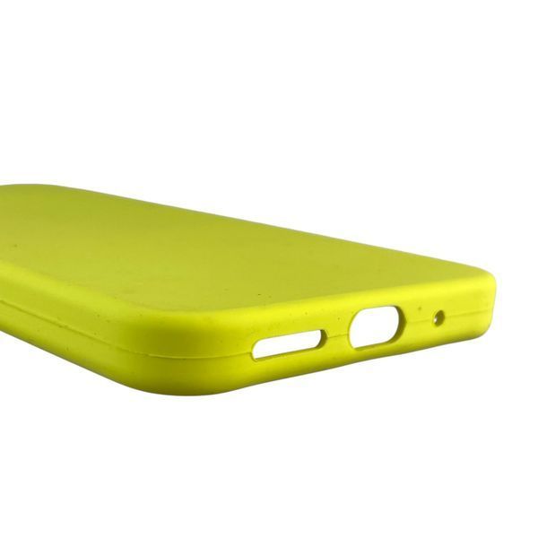Чохол для Xiaomi Redmi 12 4G силіконовий з мікрофіброю нековзний на сяомі редмі 12 4г жовтий 0032569 фото