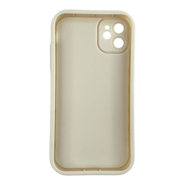 Чехол силиконовый Soft Touch с 3D принтом милые котики с лапками для Apple iPhone 11 молочный (Полная защита камеры) 0059556 фото