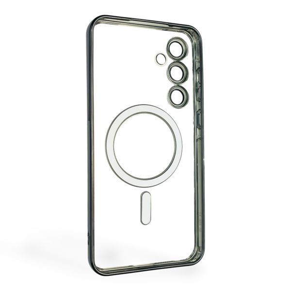 Чохол для Samsung Galaxy A55 5G (SM-A556B) з лінзами на камері з MagSafe на самсунг а55 5г чорний 0034480 фото