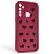 Чехол силиконовый Soft Touch с 3D принтом для Realme 5s бордовый (Полная защита камеры) 0044553 фото 1
