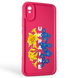 Чехол силиконовый Soft Touch с 3D принтом для Xiaomi Redmi 9A малиновый (Полная защита камеры) 0042234 фото 1