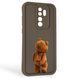 Чехол силиконовый Soft Touch с 3D принтом смешного теда мишки для Xiaomi Redmi Note 8 Pro коричневый (Полная защита камеры) 0049267 фото 1