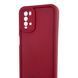 Чехол силиконовый Soft Touch для Xiaomi Poco M3 бордовый (Полная защита камеры) 0053882 фото 4