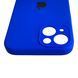 Чехол Silicone Case для Apple iPhone 13 темно-синий (soft touch, кольца камеры, микрофибра) 0061823 фото 5