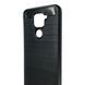 Чохол для телефона Xiaomi Redmi Note 9 карбоновий протиударний з високими бортами чорний 0052399 фото 4